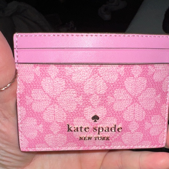 NWT Kate Spade Pink Floral Card Holder in box so cute 🥰 new - Picture 4 of 7